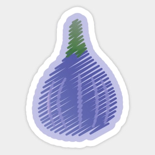 Purple Fig Sketch Sticker